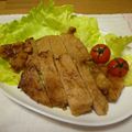 ノチアチ's cooksnap of when they made 漬け込むだけの豚ロース味噌焼き☆.