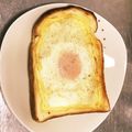 nora☆neko's cooksnap of when they made 目玉焼きトースト.