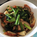 クックR6PPX4☆'s cooksnap of when they made 小松菜とちくわと椎茸の炒め煮びたし.