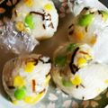 sumomocook's cooksnap of when they made 子供大好きよろこんぶカラフルオニギリ.