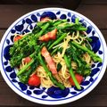 サム兄's cooksnap of when they made 簡単！春♡菜の花とベーコンの彩りパスタ♡.