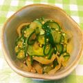 ジョン小太郎's cooksnap of when they made キュウリとクラゲの中華和え.