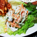 pika21's cooksnap of when they made ちくわ.キュウリ.モヤシのゆずマヨ和え.