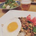 tomo8686's cooksnap of when they made ☆鶏肉のバジル炒めごはん☆.