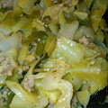フクソノ's cooksnap of when they made 節約☆簡単☆キャベツとひき肉のカレー炒め.
