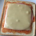 amileamila's cooksnap of when they made ハムとチーズのピザトーストふぅ（＾ε＾）.
