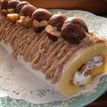 Mole　's cooksnap of when they made 渋皮マロンのロールケーキ.