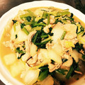 yuriman's cooksnap of when they made 小松菜と白菜の中華風炒め.