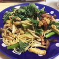 クックCUZDCM☆'s cooksnap of when they made 小松菜と油揚げのパスタ＊麺つゆバター.
