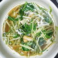 minipenko's cooksnap of when they made 【超簡単】水菜とお揚げのあったかお浸し.