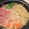 miocestino's cooksnap of when they made キャベツもやしにらの豚しゃぶ豆乳鍋.