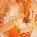 まきろんカフェ's cooksnap of when they made えびがプリっ♪皮がモチモチワンタンスープ.