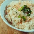 コハリー's cooksnap of when they made 炊飯器で時短！！鮭ピラフ.