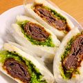 りかにょぽ's cooksnap of when they made ミルフィーユ牛カツのボリュームサンド！.