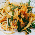 jyuriko☆'s cooksnap of when they made にらともやしのキムチ卵とじ.