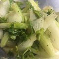 かお1200's cooksnap of when they made しゃきしゃきセロリナムル　셀러리 나물.