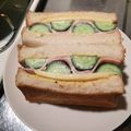 yasaibacca's cooksnap of when they made くねくね模様♫胡瓜とハムのサンドイッチ.