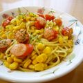 runa10's cooksnap of when they made コーンの塩焼きそば◀◀バター醤油仕立て.