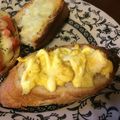 ステマム子♡♡'s cooksnap of when they made 朝食に＊スクランブルエッグトースト.