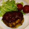こみかお's cooksnap of when they made ジューシー豚ハンバーグ.