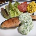 ⁑＊ゆん＊⁑'s cooksnap of when they made サーモンのムニエル☆簡単オクラマヨソース.
