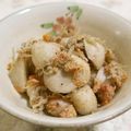 mmameco's cooksnap of when they made 里芋のタラコバター炒め.