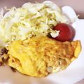クックWSPX1I☆'s cooksnap of when they made お婆ちゃん直伝！ひき肉と玉ねぎのオムレツ.