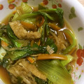 ゆきみ子's cooksnap of when they made 大根＆大根葉＆油揚げ＆青梗菜の甘辛炒め◎.