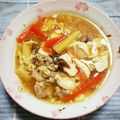 ﾁｲﾁｬﾝﾏﾏ's cooksnap of when they made 胡椒たっぷり酸辣湯.