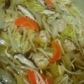 クックT4DAYK☆'s cooksnap of when they made 肉団子入りもやしとしいたけの中華風スープ.