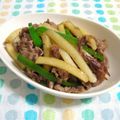 komomoもも's cooksnap of when they made ✿冷凍ポテトと牛肉で甘辛ガーリック炒め✿.