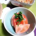 ＴＯＭＯＷＡＴ's cooksnap of when they made トマトゆず味噌和え.