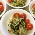 かなヒロ's cooksnap of when they made ☆モヤシとカイワレの塩昆布ナムル☆.