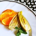 kebeibiko's cooksnap of when they made ❖チコリのオレンジ煮　温サラダ風❖.
