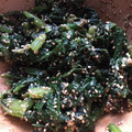 なすの天ぷら's cooksnap of when they made ☆作りおき☆ほうれん草のごま和え.