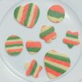 fuucha's cooksnap of when they made 春色♪ 3色ストライプクッキー.