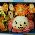 あつみ。。's cooksnap of when they made キャラ弁♪しろうさ弁当♪.