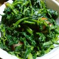 コハナ＊'s cooksnap of when they made ウインナーでほうれん草のバターソテー.
