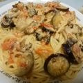 明日歩's cooksnap of when they made ナスとトマトのクリームパスタ.