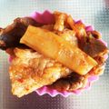 ちびまめママ◎'s cooksnap of when they made おつまみ♡豚コマとメンマのキムチ炒め.