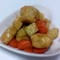 長月えりか's cooksnap of when they made 甘じょっぱい♡サツマイモと豚肉の甘酢炒め.