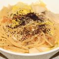 ぷのぷの's cooksnap of when they made 白菜とエリンギの梅味噌パスタ.