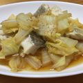 mo7su1★'s cooksnap of when they made ヘルシー簡単★白身魚と白菜のあっさり蒸し.