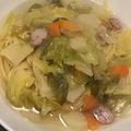 よぴぴぃ's cooksnap of when they made キャベツとソーセージのポトフ風パスタ.