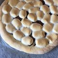 YuNomI28's cooksnap of when they made ふわぷにチョコレートチャンクピザ！.