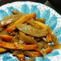 赤きんぎょ16's cooksnap of when they made こんにゃくと平てんの炒り煮.
