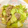 まつ☆ちえ's cooksnap of when they made 豚バラ肉と春キャベツのバターしょうゆ炒め.