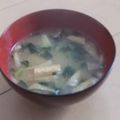 きらり流れ星's cooksnap of when they made 新わかめのおみそ汁.