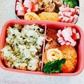 実悠徠ママ's cooksnap of when they made お誕生日 お弁当☆薄焼き玉子 ミニバラ.