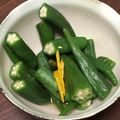 グアニル's cooksnap of when they made レンジで簡単！オクラの酢の物♪すだち風味.